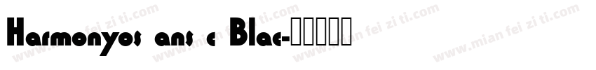 Harmonyos ans c Blac字体转换
